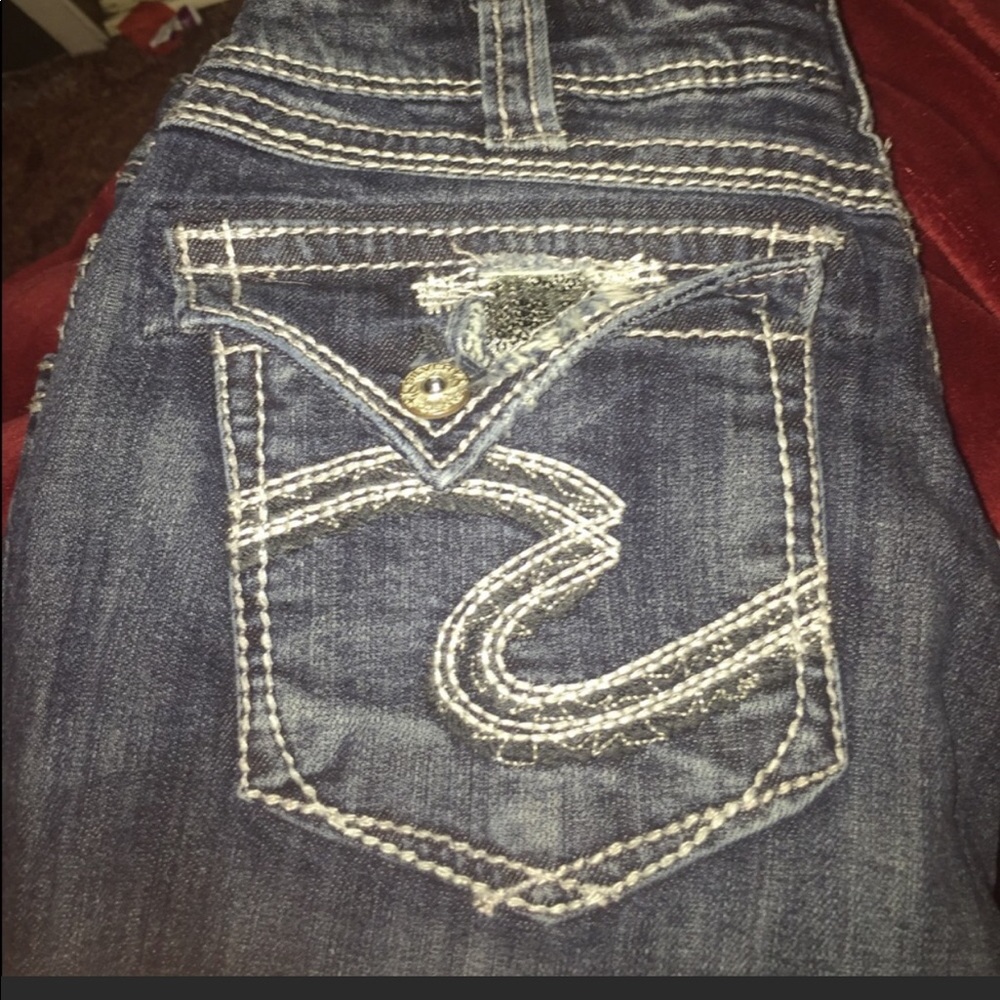 Silver jeans